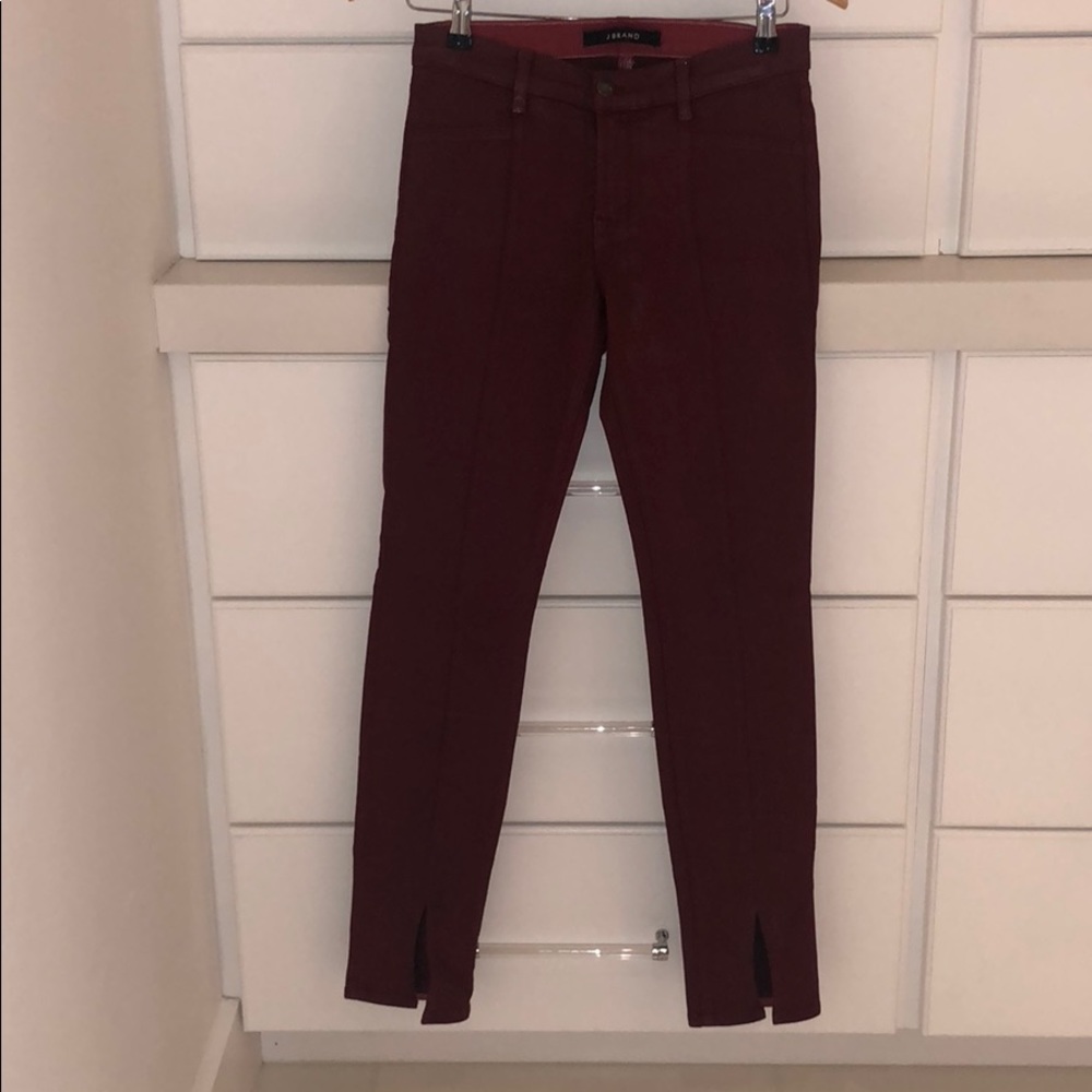 J BRAND coated pants